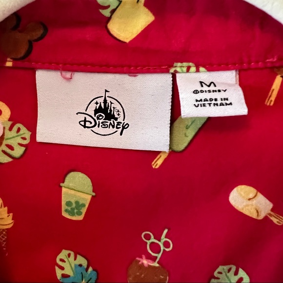 Disney Parks Aloha Polynesian Snacks & Treats Button Down Shirt, Sz Med - Picture 7 of 7